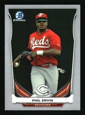 2014 Bowman Draft Chrome Top Prospects Phil Ervin #CTP-24 Cincinnati Reds