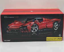 *NEW*UNBRANDED MOC 42143 Ferrari Daytona Red SP3 Building Blocks Technic & BOXED