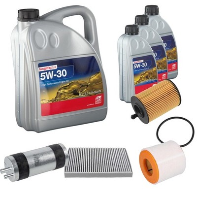 FEBI Inspektionspaket 8L Longlife Plus 5W-30 für Audi A6 Avant C8 4A5 2.0 40