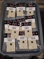 11 Morris DataComm Wall Plate for Keystone Jacks & Modular Inserts 1 Port Ivory