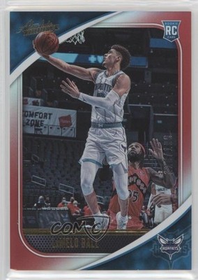 2020-21 Panini Absolute Memorabilia Red 128/199 LaMelo Ball #12 Rookie RC 0u1n