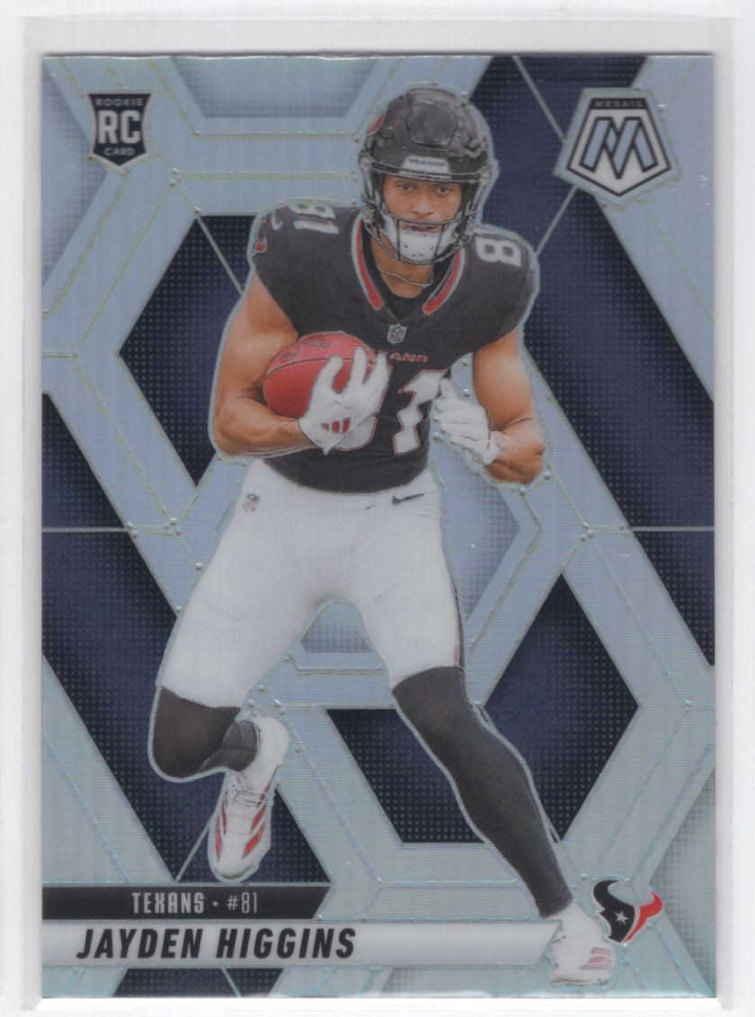 #346 2025 Mosaic SILVER Jayden Higgins RC Houston Texans