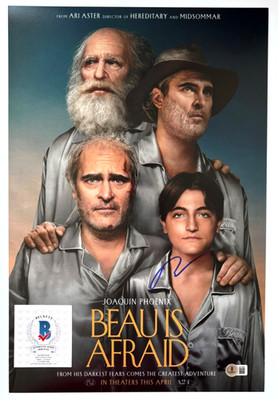 ARI ASTER SIGNED BEAU IS AFRAID 12X18 MOVIE POSTER PHOTO DIRECTOR EDDINGTON BAS