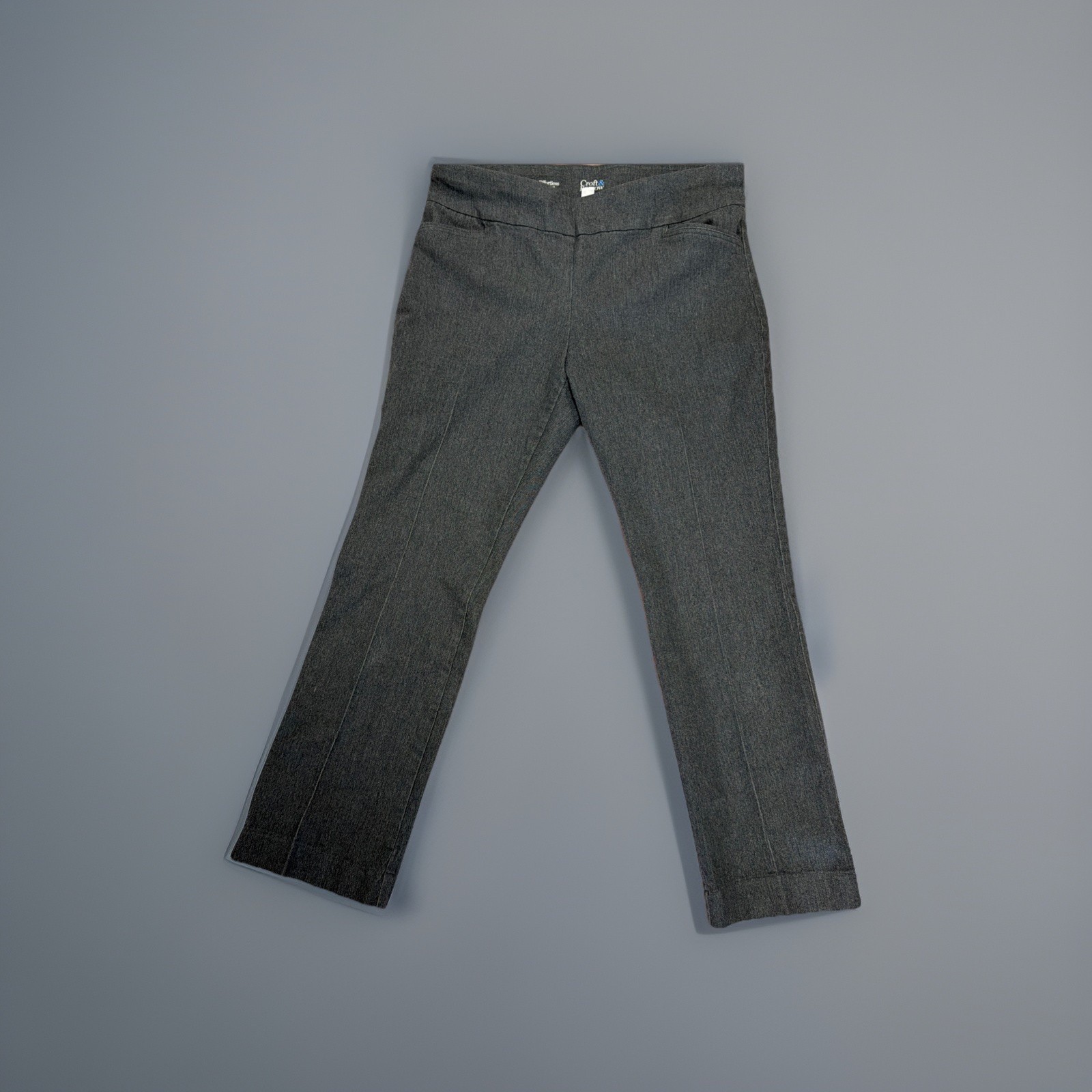 Croft & Barrow Women The Effortless Stretch Pants 12p Regular Gray