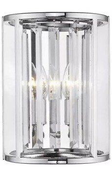 Z-Lite 439-2S-CH 2 Light Wall Sconce, Chrome 