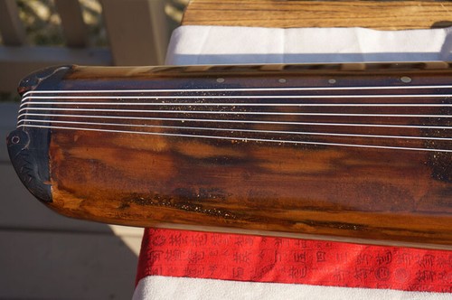 Instrumento profesional chino envejecido abeto Guqin de 7 cuerdas -- ( ) - Imagen 7 de 12