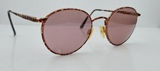 Vintage Brooks Brothers B.B.101 1012 Brown Tortoise Round Sunglasses FRAMES ONLY