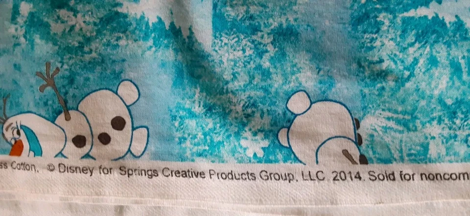 DISNEY~Olaf Winter Toss~100% COTTON~7 YARDS X 44" Wide - Image 2 of 2