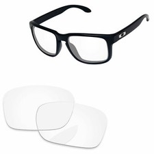 Lenslog Crystal Clear Replacement Lenses For-Oakley Holbrook OO9102 Sunglasses