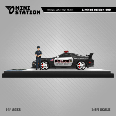 Mini Station 1:64 Supra A80Z GTA Police Car Diecast Model Car | eBay