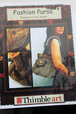 Thimble art Fashion Purse Pattern Designed by Ruth Jensen New