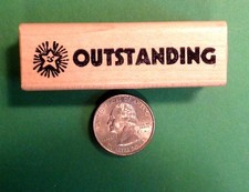 Outstanding Star - Teacher's Praise/Encouragement Rubber Stamp