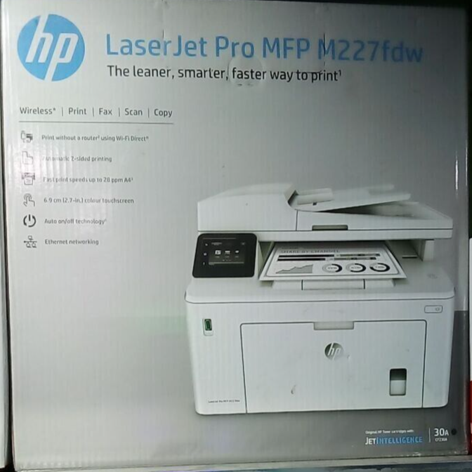 HP LaserJet Pro MFP M227fdw Copy Scan Fax Wireless HP LaserJet Pro MFP M227fdw Copy Scan Fax Wireless