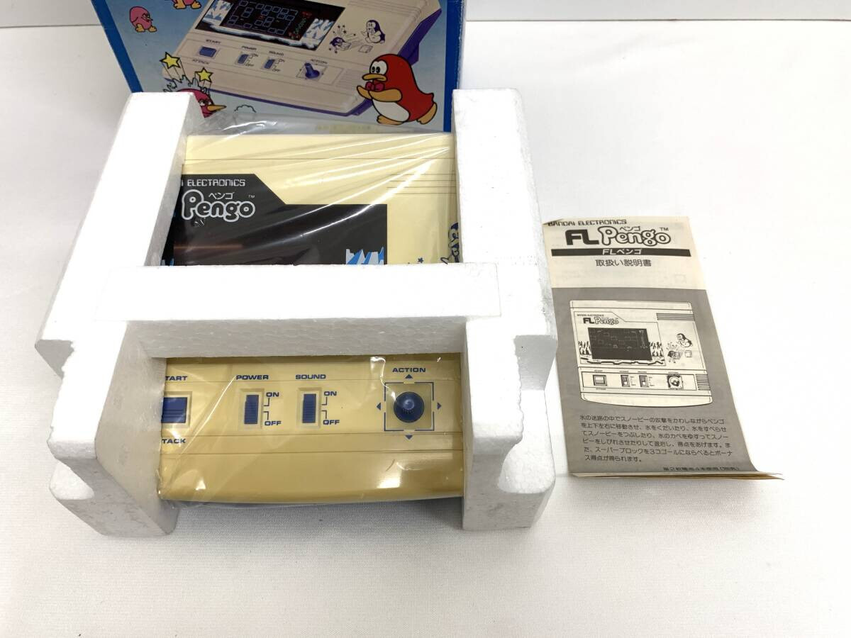 Bandai FL Pengo LSI tabletop game unused vintage retro toy