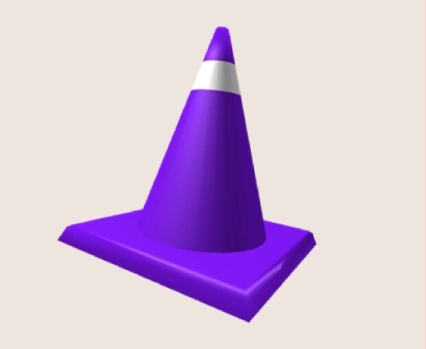 Roblox Action Series Purple Traffic Cone *Code Only* Sent