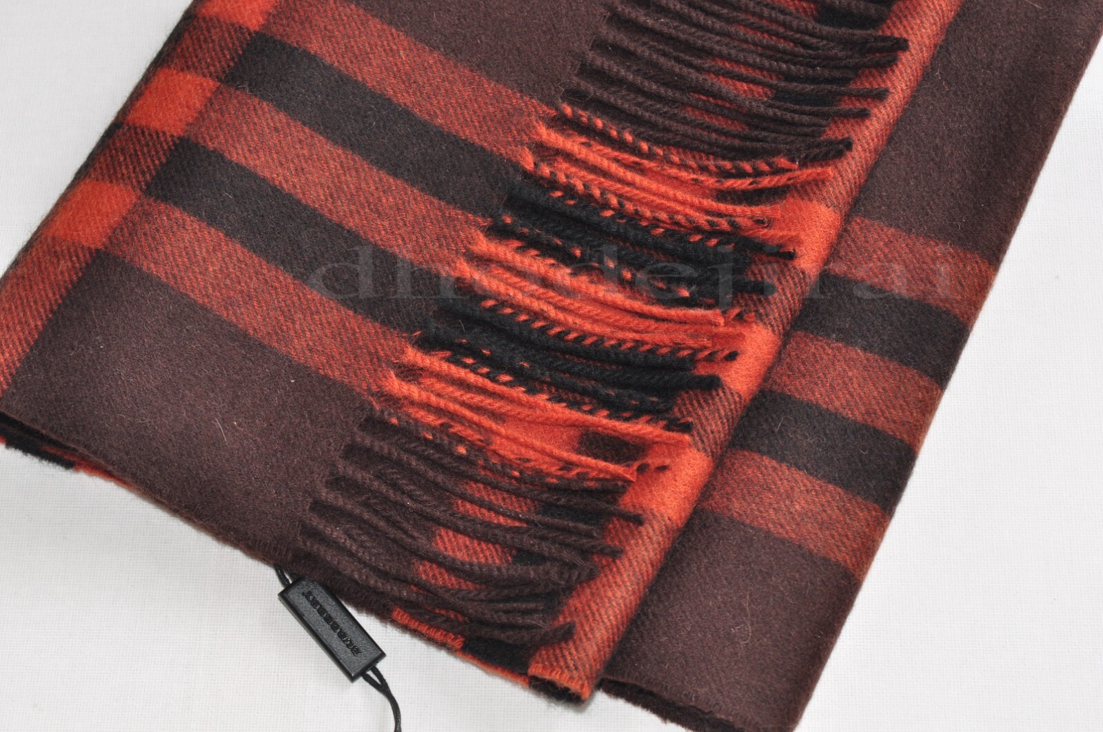 $960 Authentic BNWD BURBERRY  Check Cashmere Mens/Womens Scarf Dark Clove Brown image 7