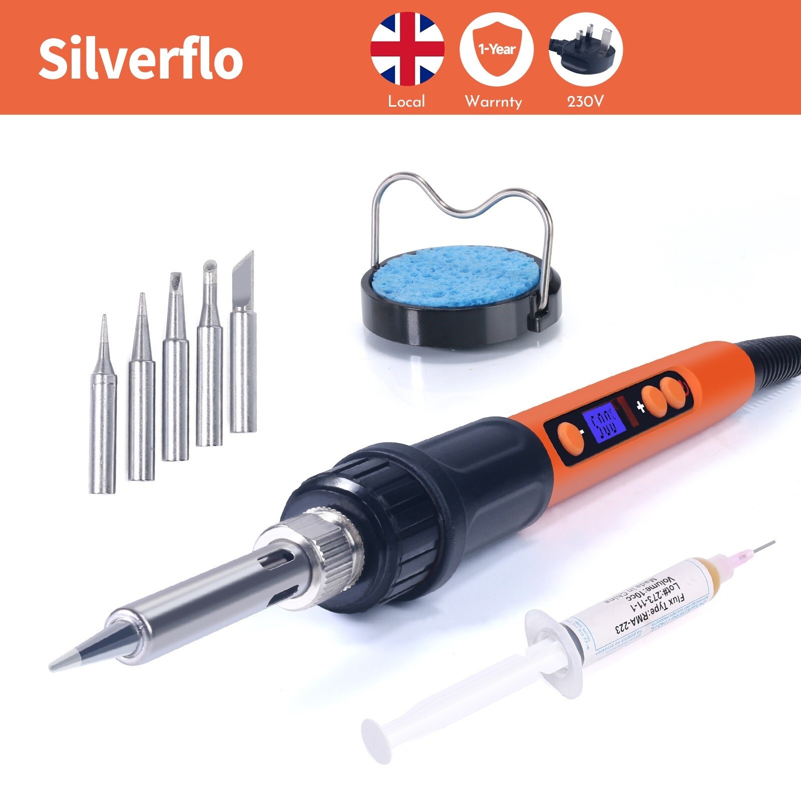 100W Soldering Iron Kit Electronics Welding Irons Solder Tool Adjustable