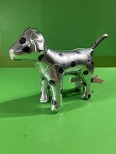 Victoria's Victoria Secret PINK Vinyl Silver Black Polka Dot 7" Dog