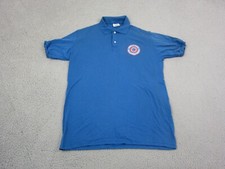 Vintage Boy Scouts Polo Shirt Mens Extra Large XL Blue Stedman Made in USA