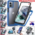 For Motorola G84 G54 G14 G53 E13 Edge 30 Shockproof Full Body Case Screen Cover