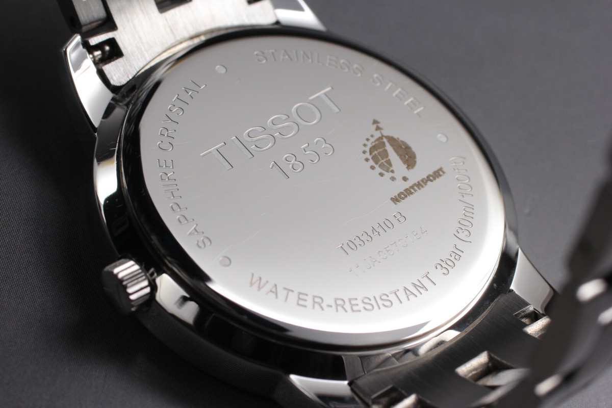 TISSOT ティソ T033410 B 腕時計 クオーツ ホワイト文字盤 MINT