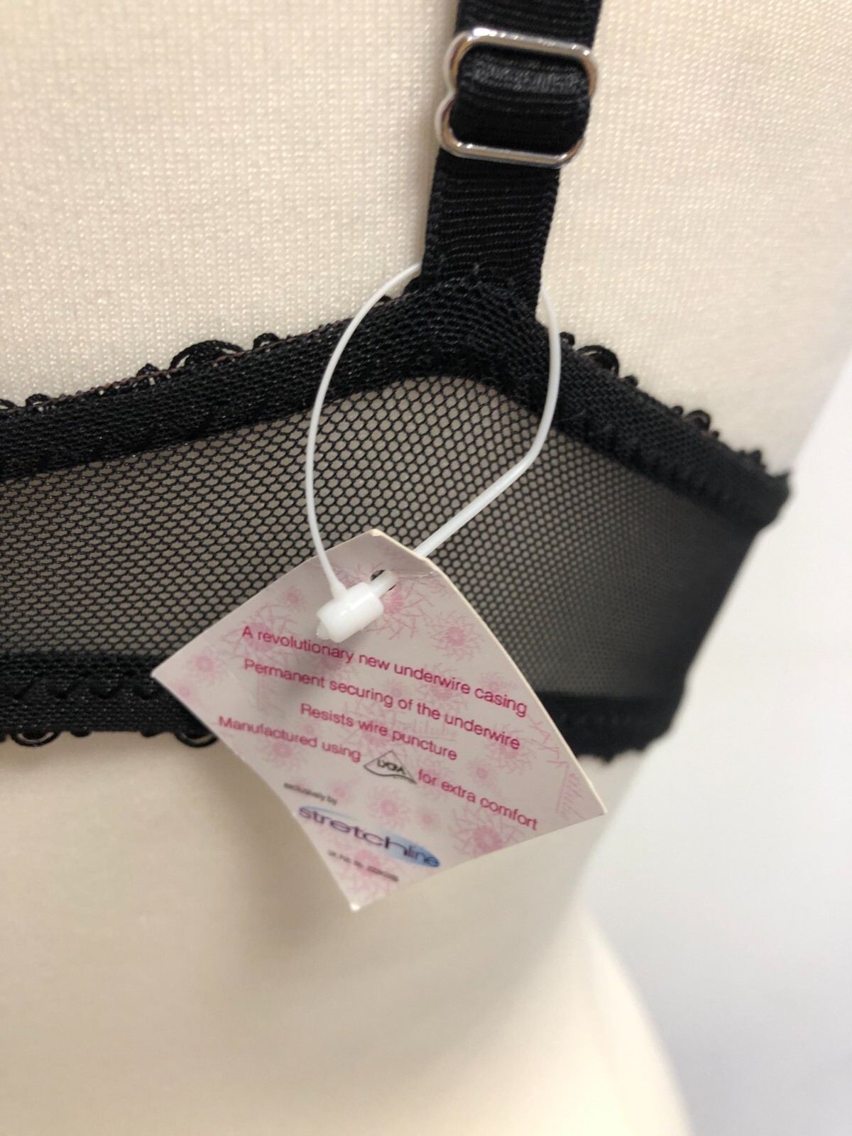 Matalan Longline Black Floral Underwired 36B Bra | BNWT image 6
