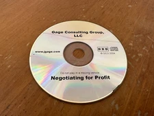NEGOTIATING FOR PROFIT REAL ESTATE INVESTING CD BY JAMES GAGE - ONE AUDIO CD