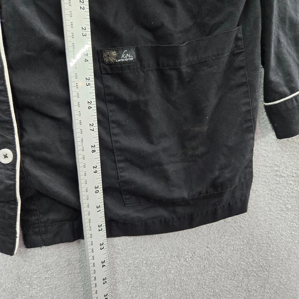 Koi женщин скраб Топ 3 X черный кнопка спереди куртка с длинным рукавом - Изображение 4 из 4