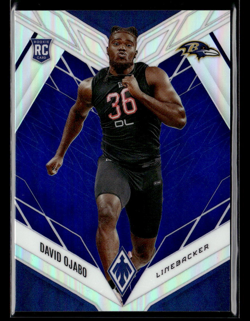 David Ojabo #'d /35 RC - 2022 Panini Phoenix Blue Holo Rookie #180