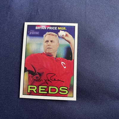 2016 Topps Heritage #275 Bryan Price Cincinnati Reds Manager