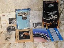 Camera And Lens Manuals  NO CAMERAS OR LENSES INCLUDED Assorted Lot of 8