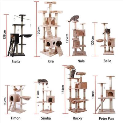 Kratzbaum Katzenbaum Sisal Kletterbaum Katzenkratzbaum Spielbaum für Katzen