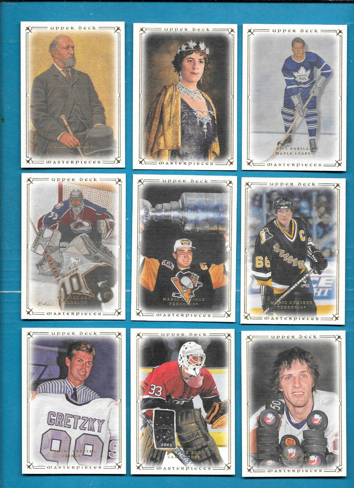 2008-09 UPPER DECK MASTERPIECES NHL HOCKEY CARD 1-87 & BROWN BORDER SEE LIST