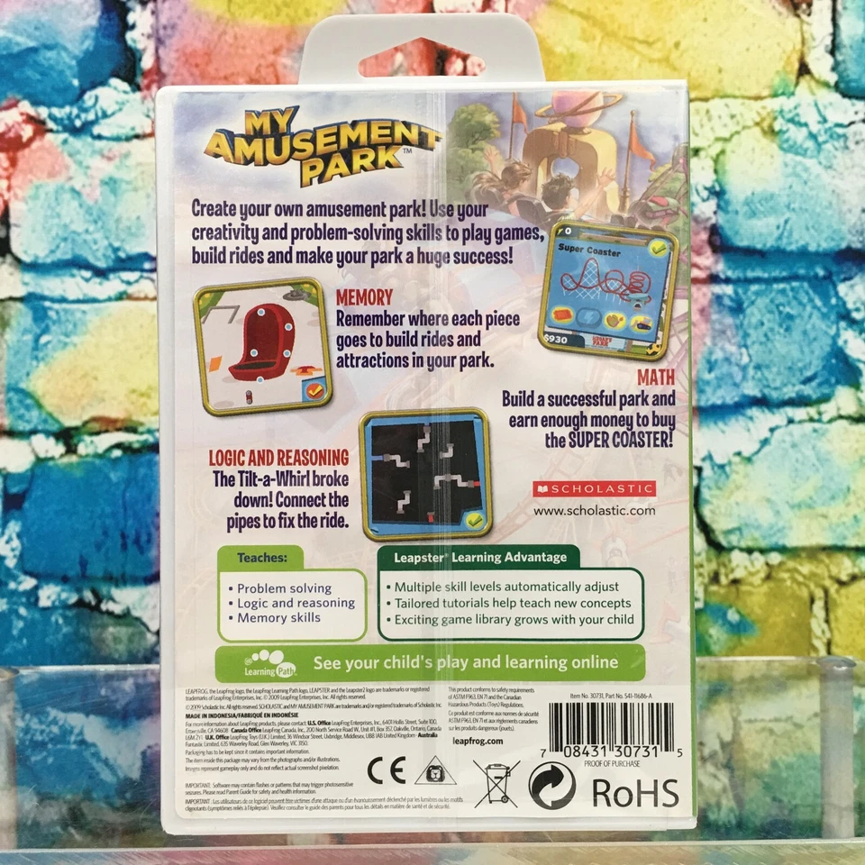 3 Leapster Leap Frog Games Learn Kid Amusement Park Dinosaurs I Spy Ages 5-8 NEW - Image 4 of 4