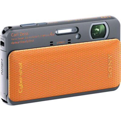 索尼 Cyber-shot DSC-TX20 1620 万像素 CMOS 复古数码相机 - 100% 正常工作-橙色