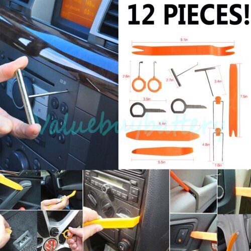 Universal Pry Removal Open Tools Kit Car Dash Door Trim Panel Clip Radio/Lights - Picture 6 of 14