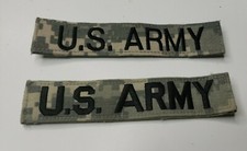 OCP US ARMY Name Tape Patch Military Scorpion Camo Hook Branch ACU Multicam