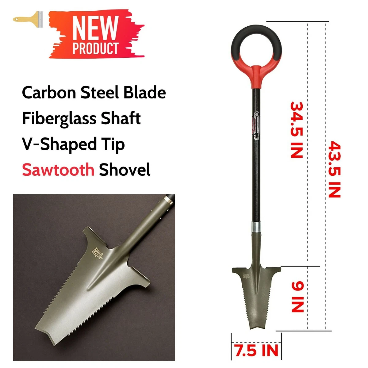 Tree Root Cutting Shovel Lightweight Garden Spade Soil Digging