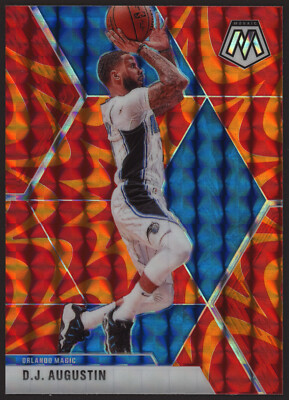 2019-20 Panini Mosaic #32 D.J. Augustin Reactive Orange Magic