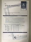 Steve McKenna Signed Jumbo Card VF Very Fine — photo 2