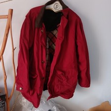 Vintage Marlboro Red Denim Chore Coat Jacket with Reversible Zip Vest/liner M GL