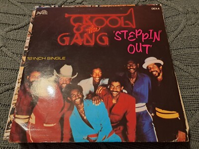 KOOL & THE GANG - STEPPIN' OUT 12'' DEX 4 DE-LITE RECORDS 1981 VG+!