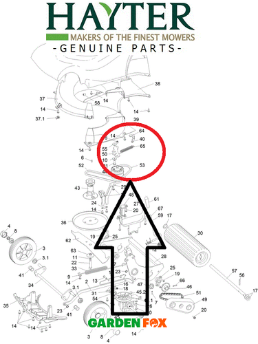 Hayter Spring Geninue Hayter Harrier 41 (412-413) Vari Drive Pulley SPRING 412004 788 ...