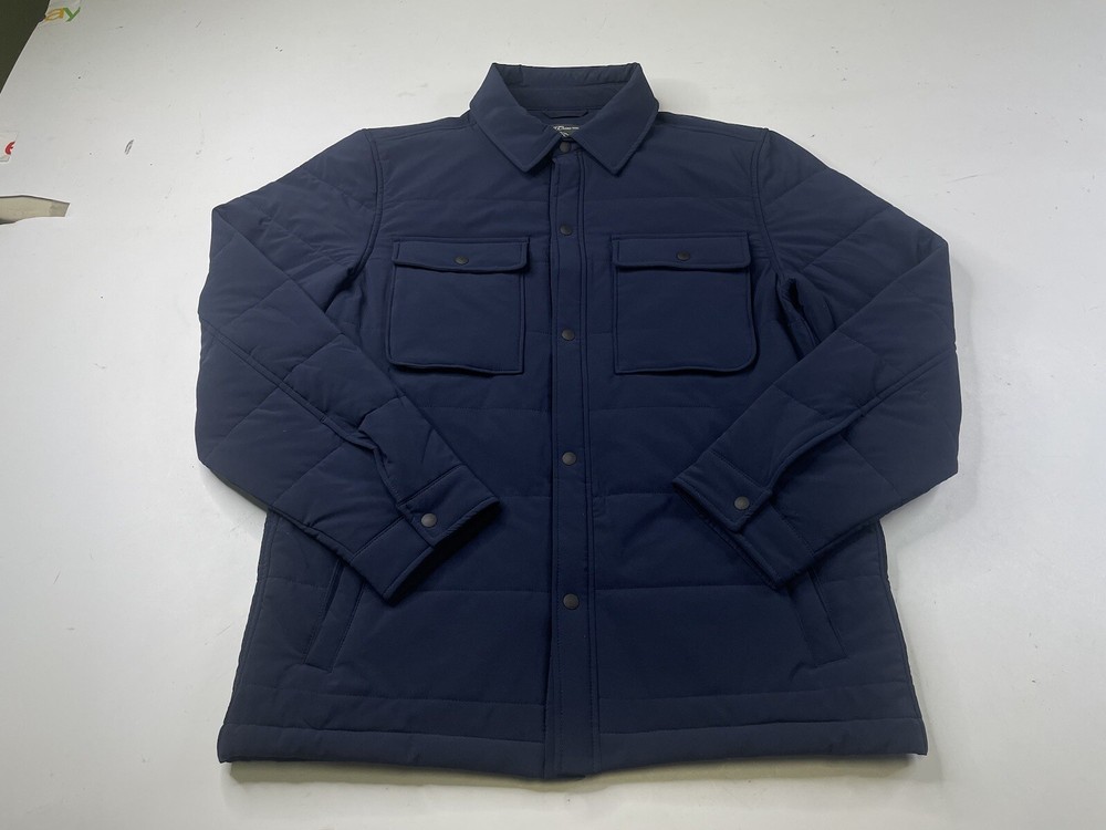 J Crew Men's Nordic Primaloft ECO Insulated Overshirt Jacket Blue Size Small