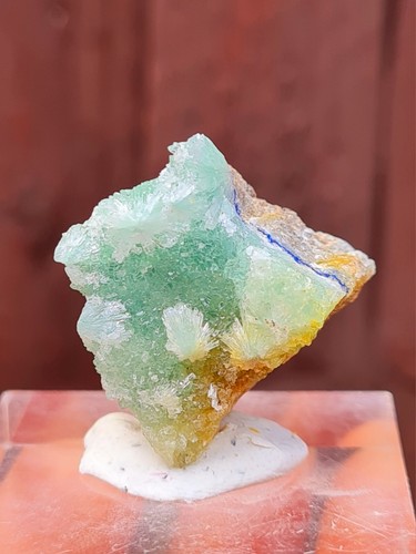 Lovely Natural Green,blue Aragonite Crystal From Afghanistan _15 GM - Picture 8 of 14