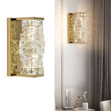 Crystal Wall Light, Modern Golden LED Wall Lamp, LED Wall Light Fixtures
