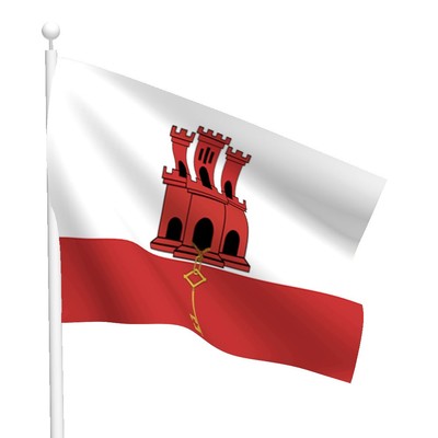 Bandiera Gibilterra 3x5 Piedi - UK British Territory - Trade Winds