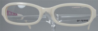 GF FERRE FF10204 Weiß/Rosa Vollrand Kunststoff Designer Brille Brillengestell NE