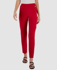  70 Tommy Hilfiger Women's Red Logo TH Flex Ponte Carrot Leggings Pants Size XS