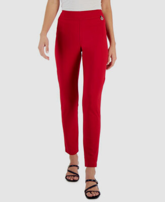 $70 Tommy Hilfiger Women's Red Logo TH Flex Ponte Carrot